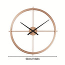 Retro Simple Double Rings Wanduhr