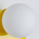 Moderne minimalistische Glas sphärischen bunten Halbkreis Design 1-Licht Wandleuchte Lampe