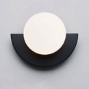 Moderne minimalistische Glas sphärischen bunten Halbkreis Design 1-Licht Wandleuchte Lampe