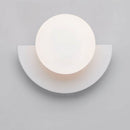 Moderne minimalistische Glas sphärischen bunten Halbkreis Design 1-Licht Wandleuchte Lampe