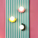 Moderne minimalistische Glas sphärischen bunten Halbkreis Design 1-Licht Wandleuchte Lampe