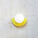 Moderne minimalistische Glas sphärischen bunten Halbkreis Design 1-Licht Wandleuchte Lampe