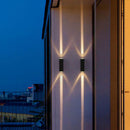 Moderne wasserdichte rechteckige LED-Wandleuchte für draußen