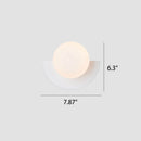 Moderne minimalistische Glas sphärischen bunten Halbkreis Design 1-Licht Wandleuchte Lampe