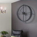 Retro Simple Double Rings Wanduhr